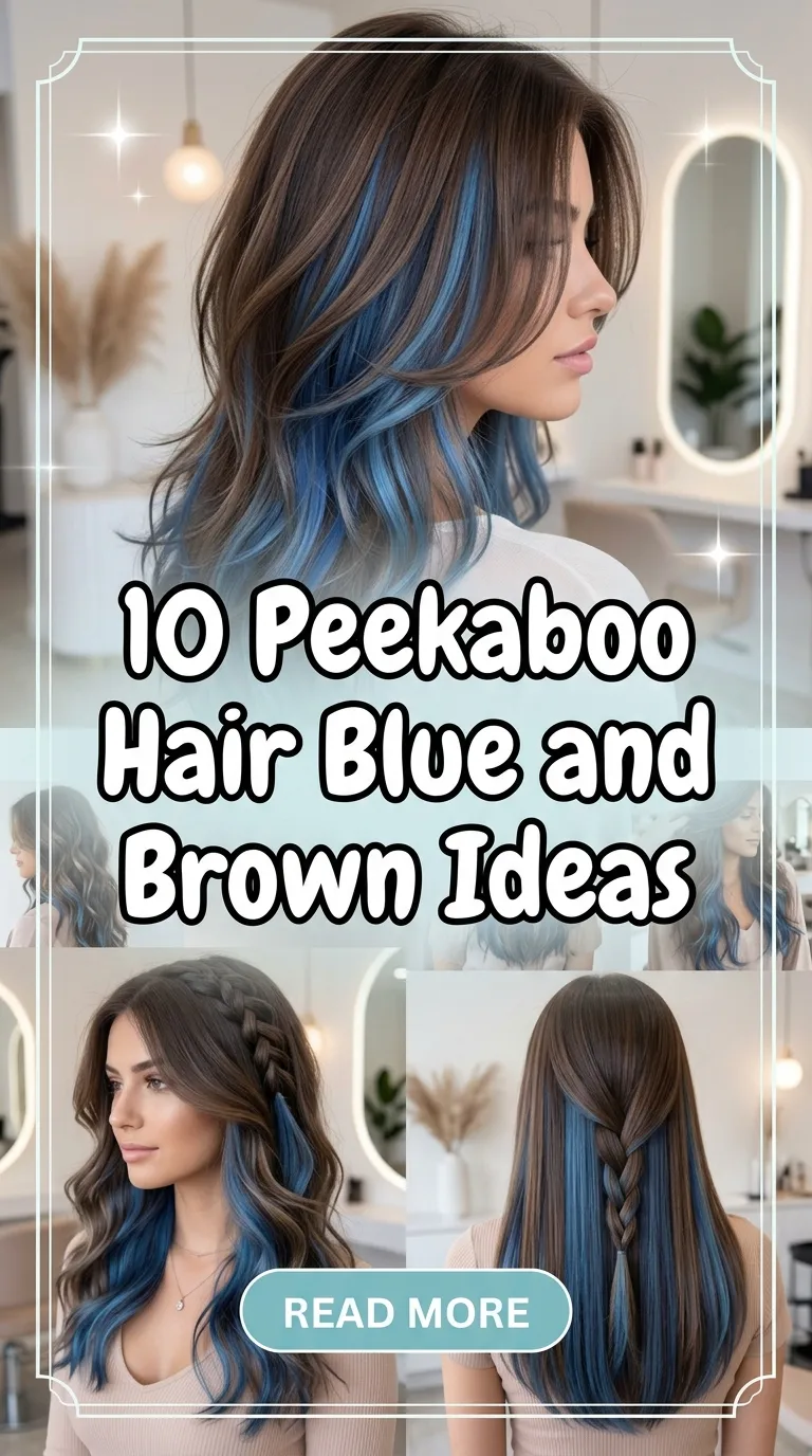 10 Peekaboo Hair Blue and Brown Ideas