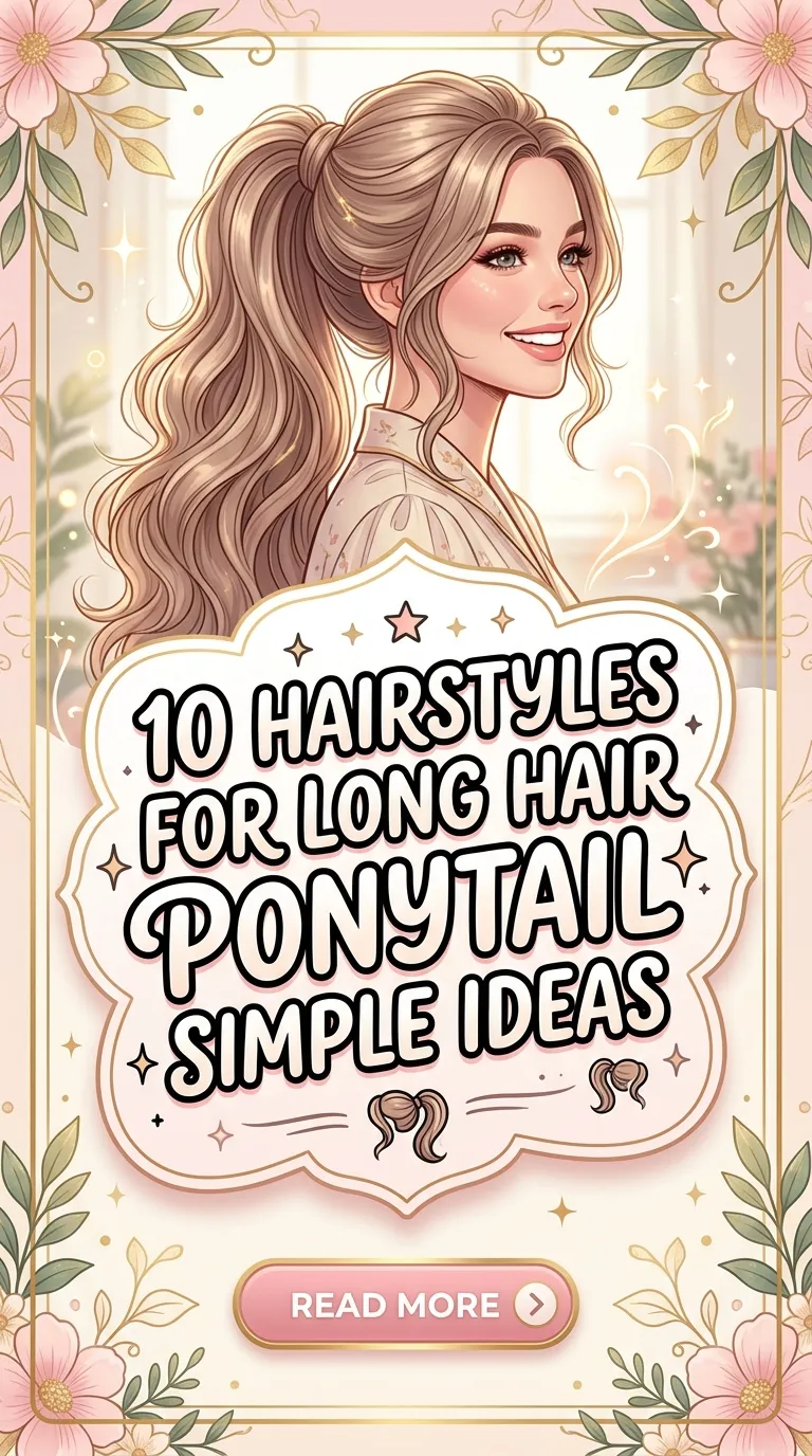 10 Hairstyles For Long Hair Ponytail Simple Ideas