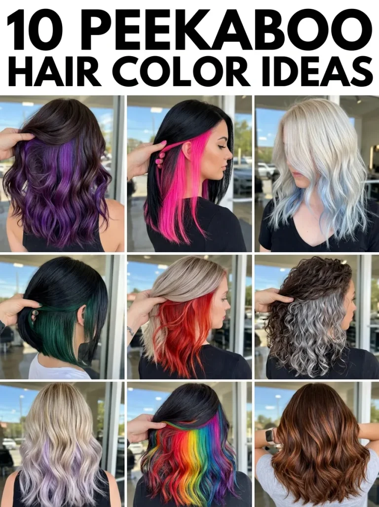 10 Peekaboo Hair Color Ideas