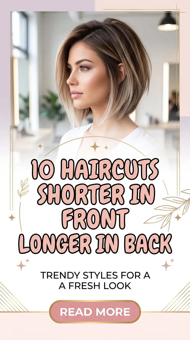 10 Haircut Shorter in Front Longer in Back