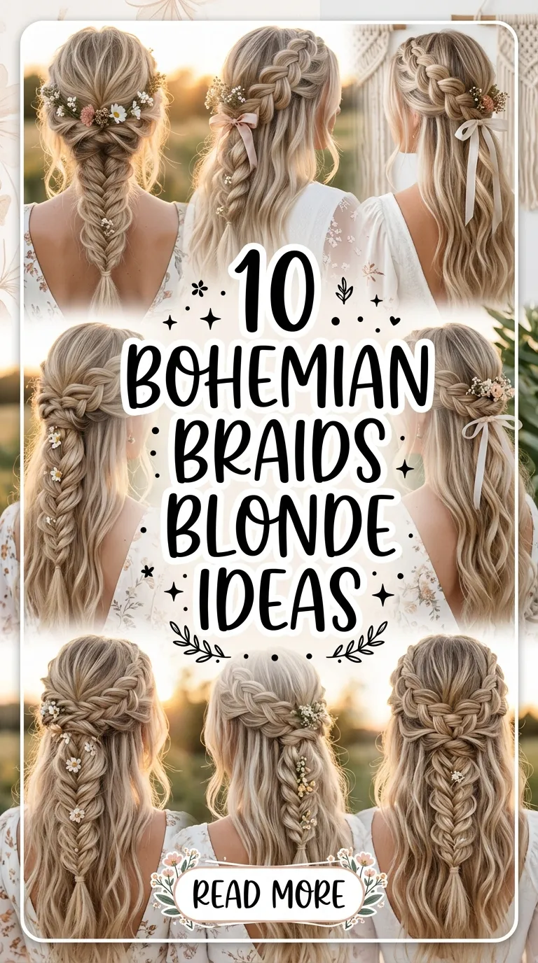 10 Bohemian Braids Blonde Ideas