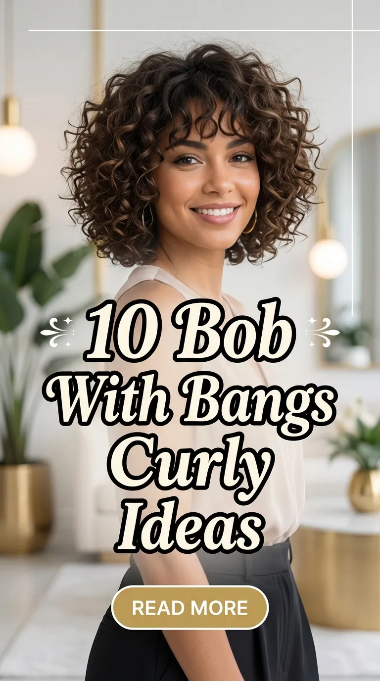 10 Bob With Bangs Curly Ideas