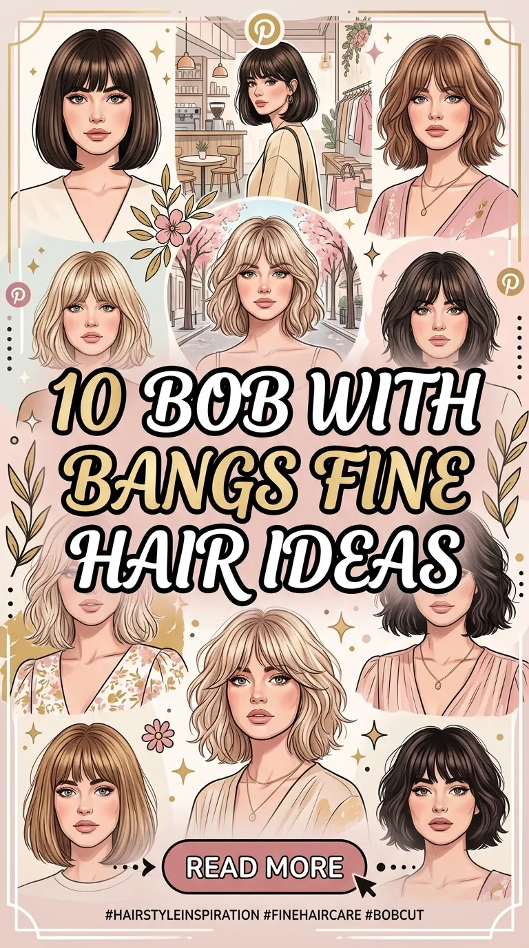 10 Bob With Bangs Fine Hair Ideas