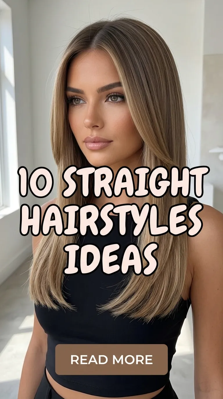 10 Straight Hairstyles Ideas
