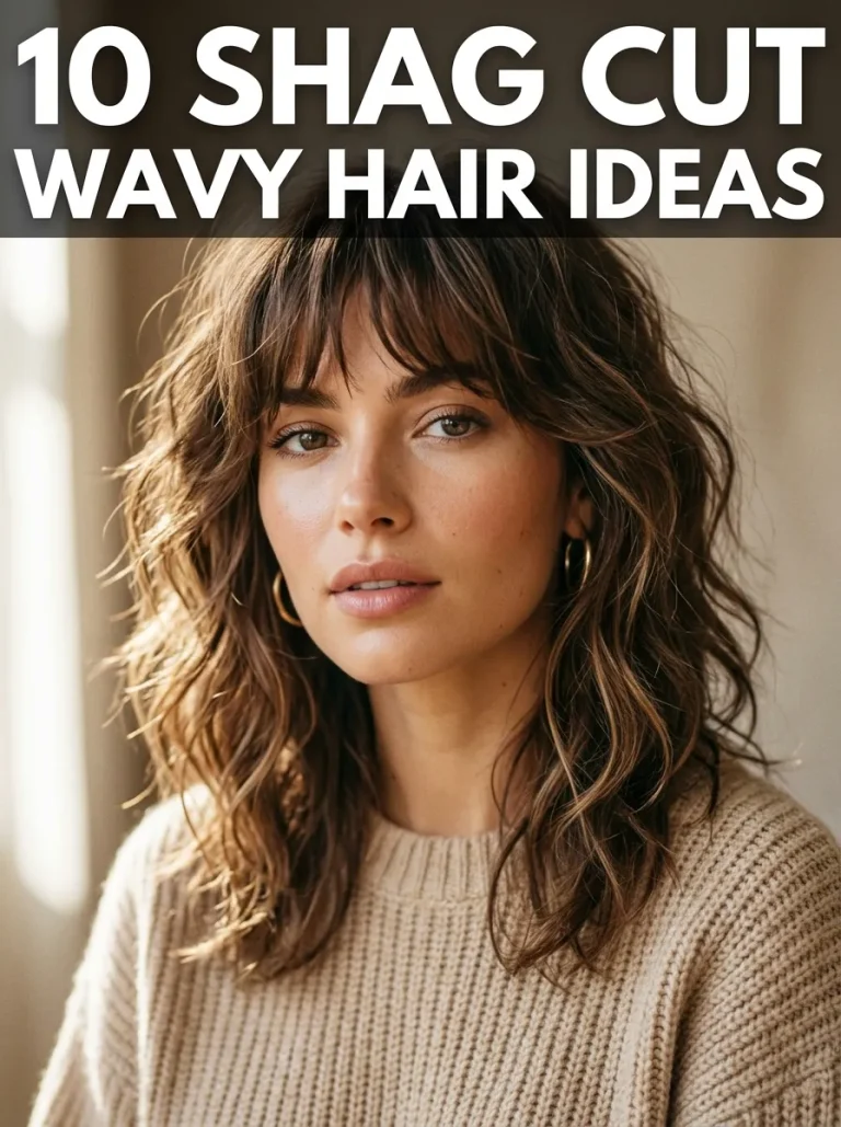 10 Shag Cut Wavy Hair Ideas