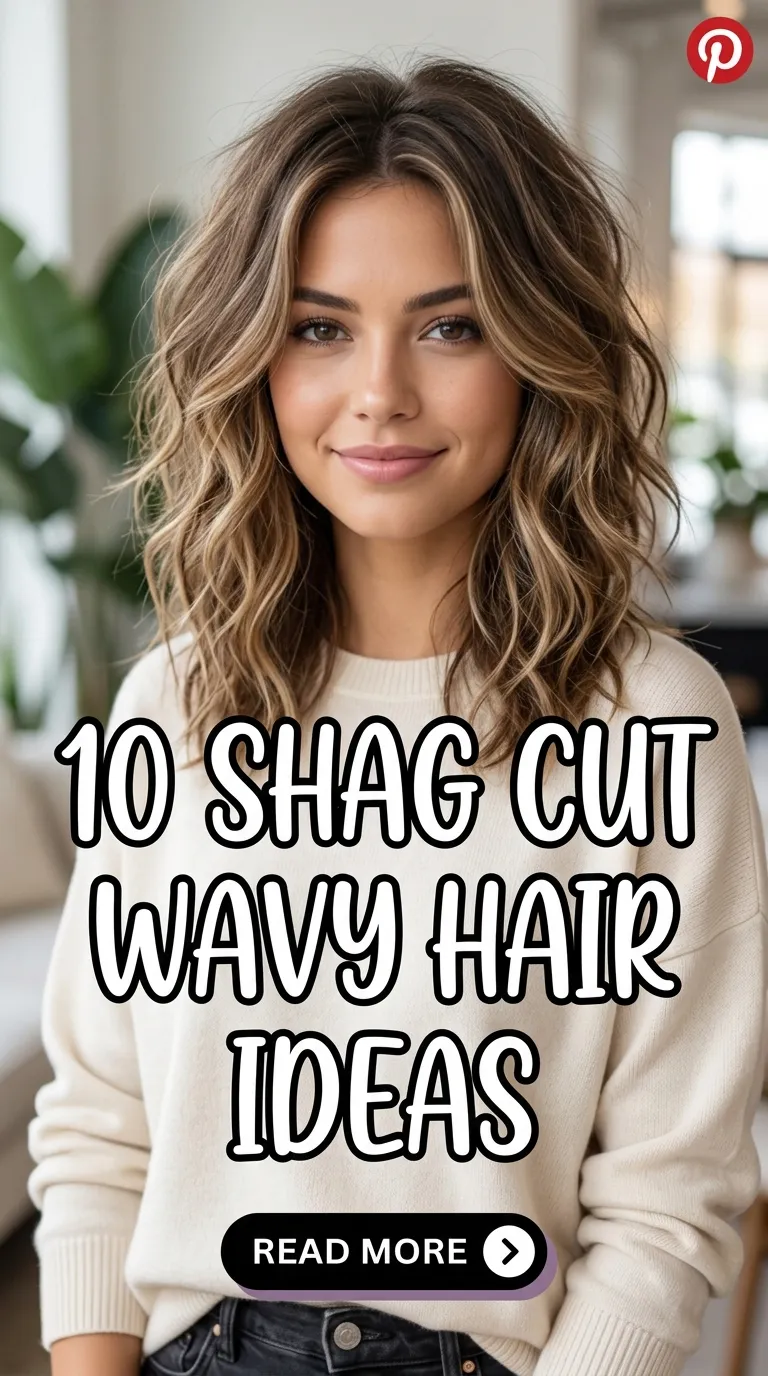 10 Shag Cut Wavy Hair Ideas