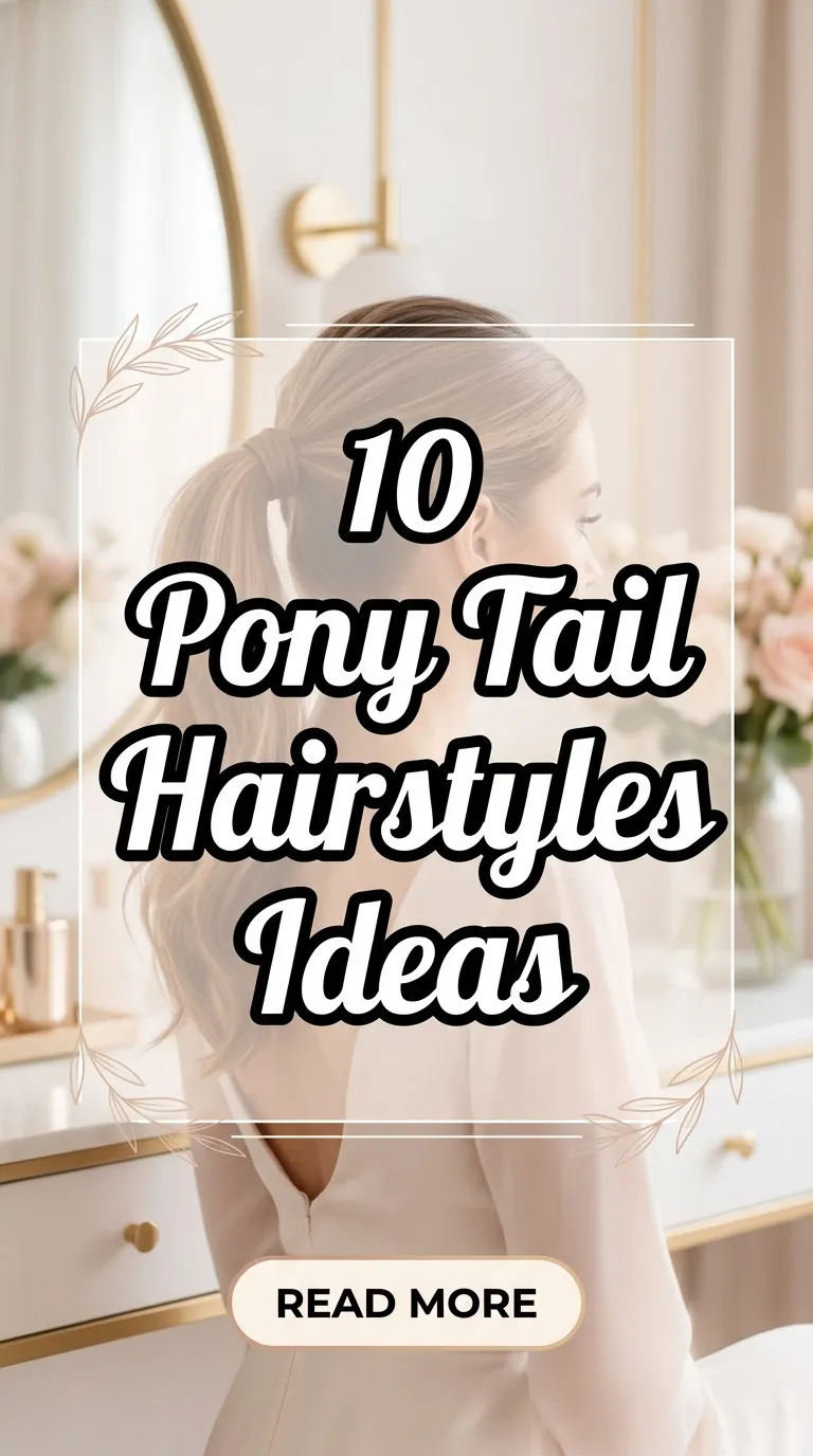 10 Pony Tail Hairstyles Ideas