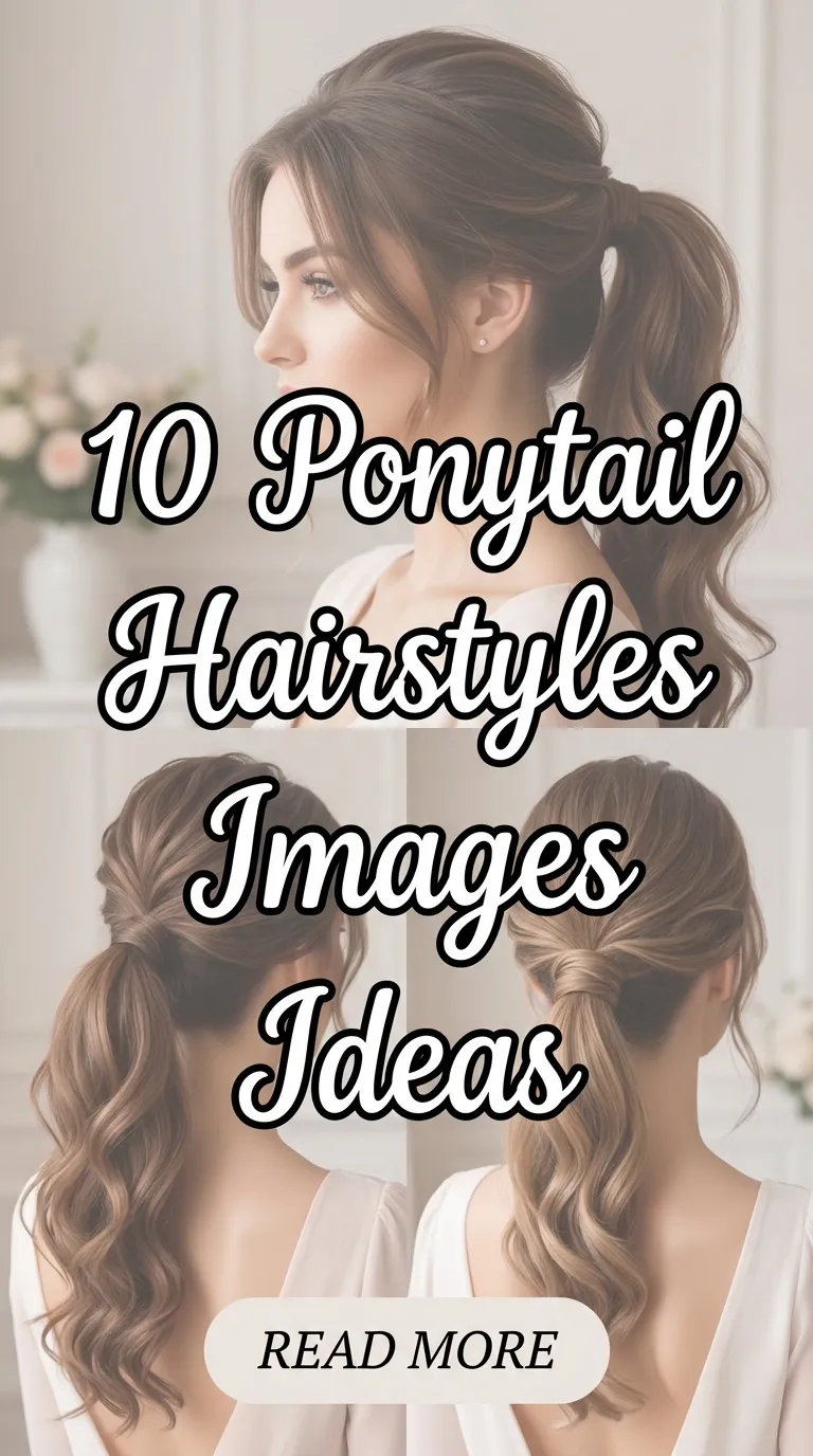 10 Ponytail Hairstyles Images Ideas