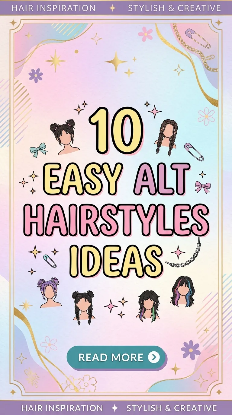 10 Easy Alt Hairstyles Ideas