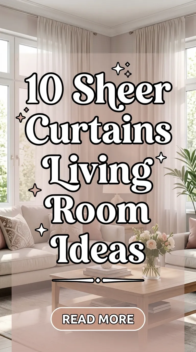 10 Sheer Curtains Living Room Ideas